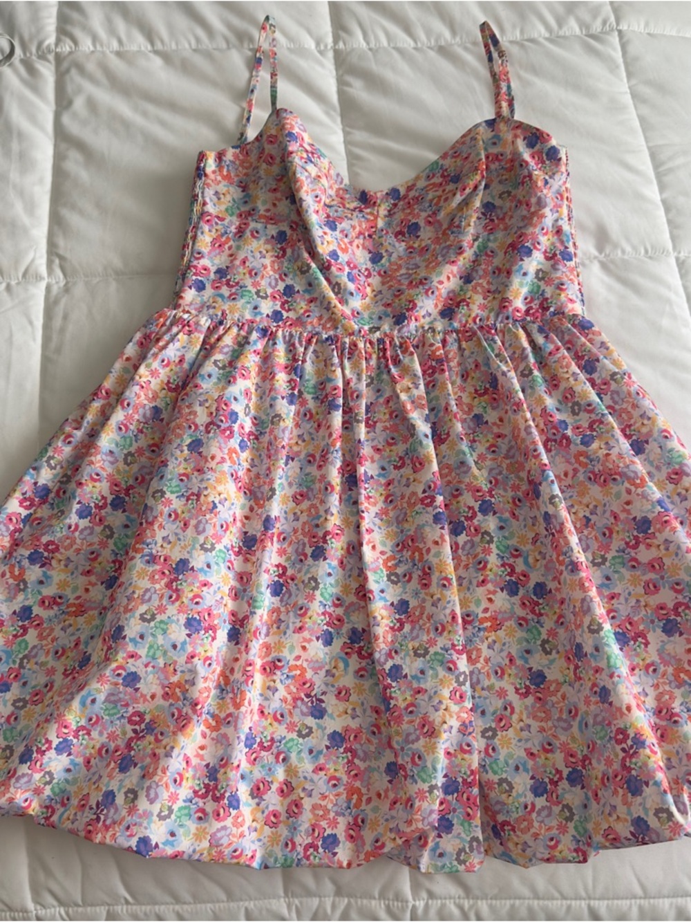 Amanda Uprichard Floral Spaghetti-Strap Dress - Pastel Multi